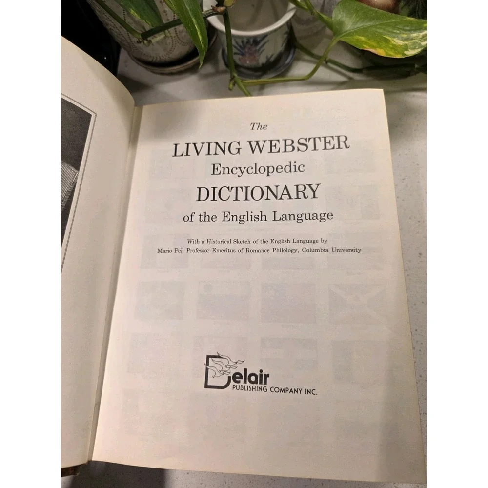 The Living Webster Encyclopedic Dictionary of the English Language 1981 VTG HC